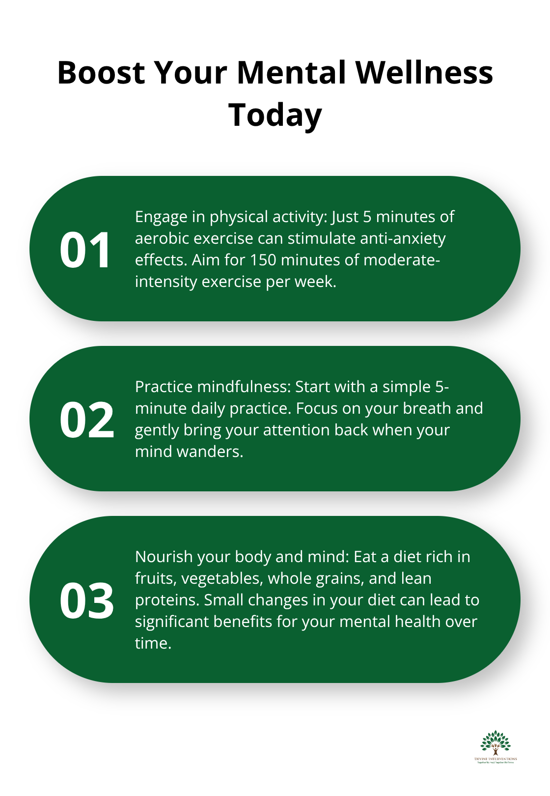 Three key strategies to enhance mental wellness: physical activity, mindfulness, and healthy eating - mental wellness definition