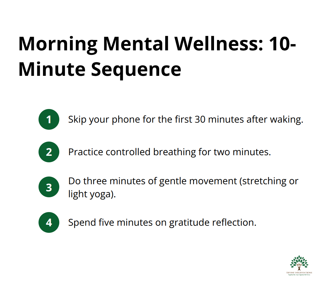 Four quick steps to start your day with a calm, focused mind