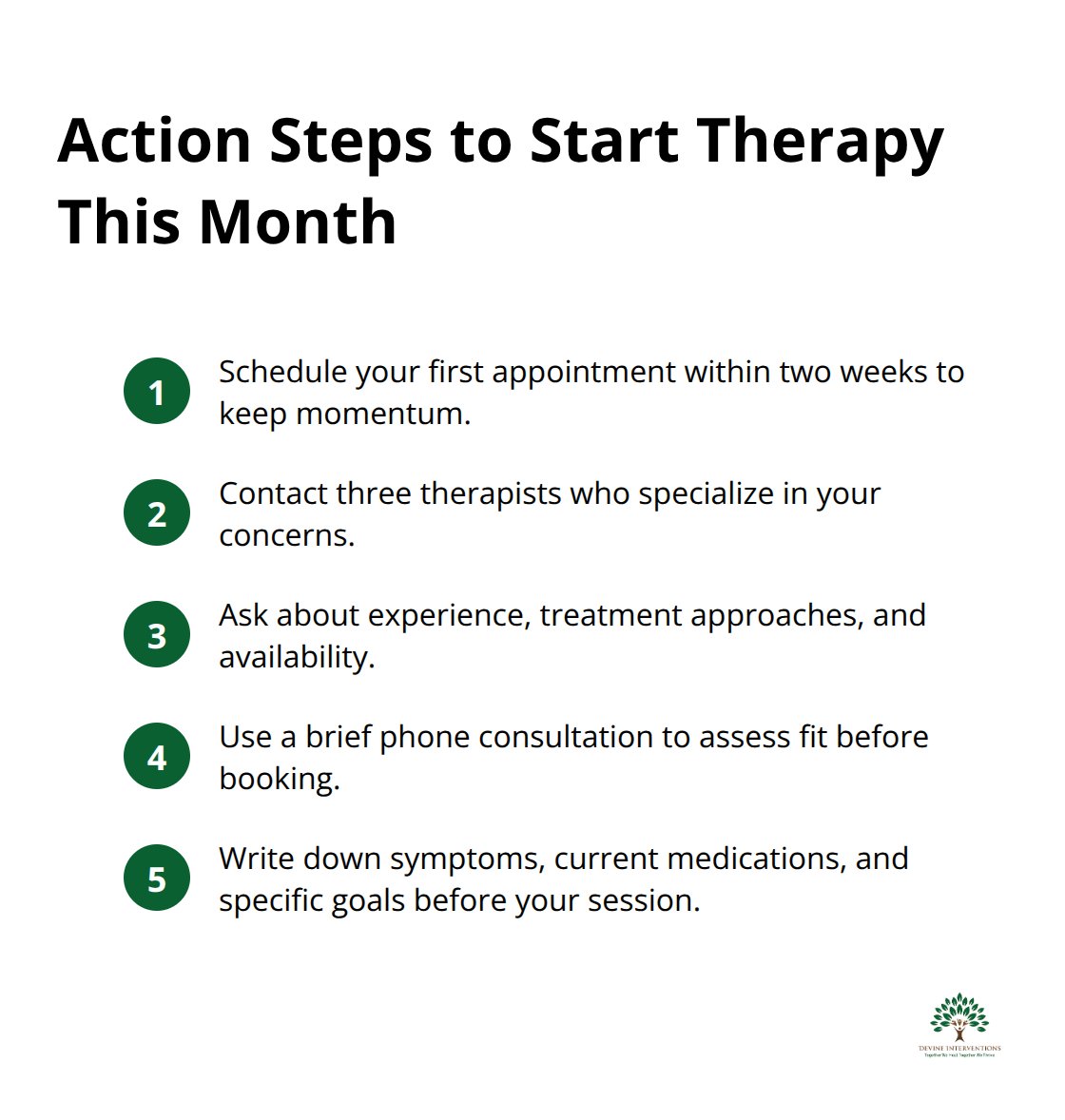 Practical steps to schedule and prepare for your first therapy session - tips for starting therapy